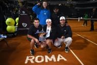 Elena Rybakina with the 2023 Italian Open trophy.